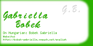 gabriella bobek business card
